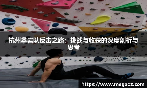 杭州攀岩队反击之路：挑战与收获的深度剖析与思考